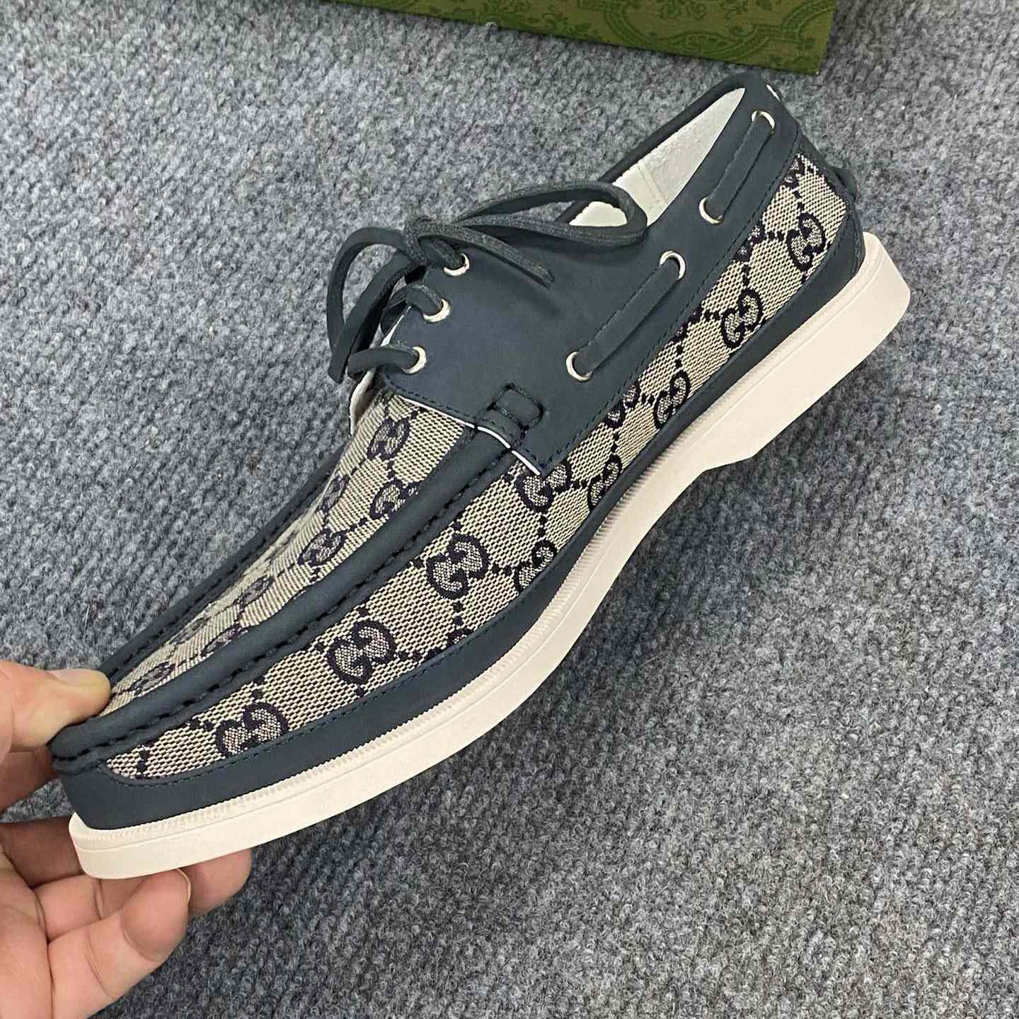 Gucci Men's Original GG Lace-up Loafer - FashionPlug