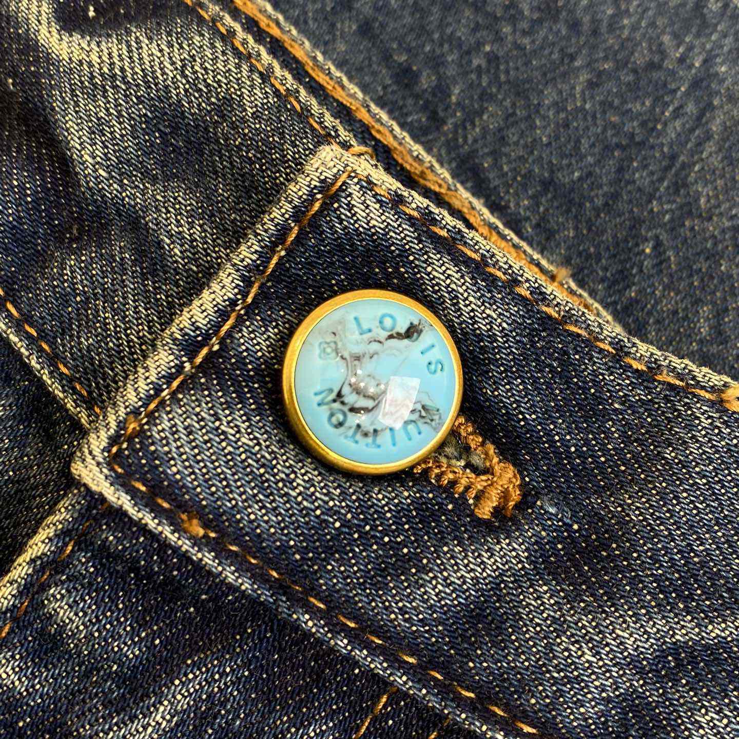 Louis Vuitton Washed Denim Workwear Pants   1AFWYZ - FashionPlug