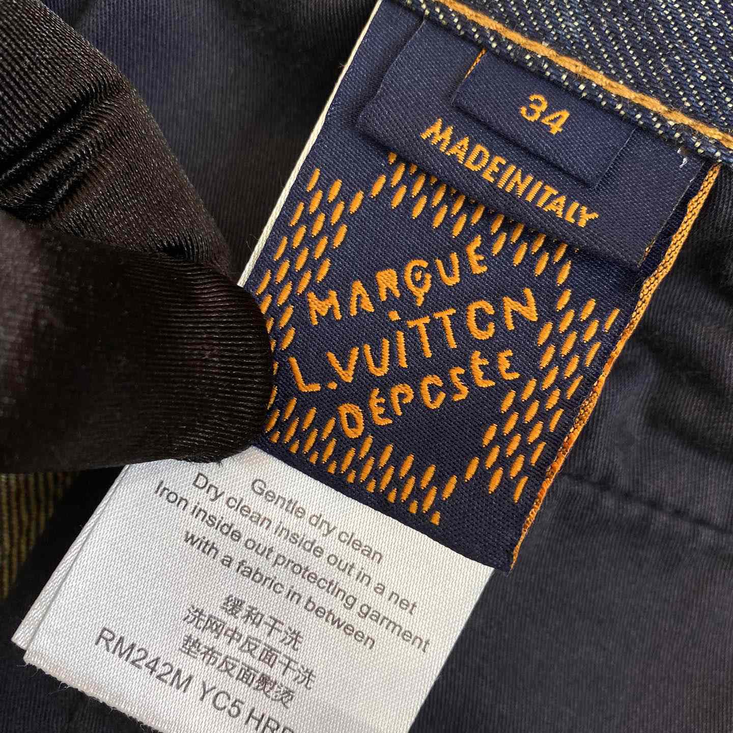 Louis Vuitton Washed Denim Workwear Pants   1AFWYZ - FashionPlug