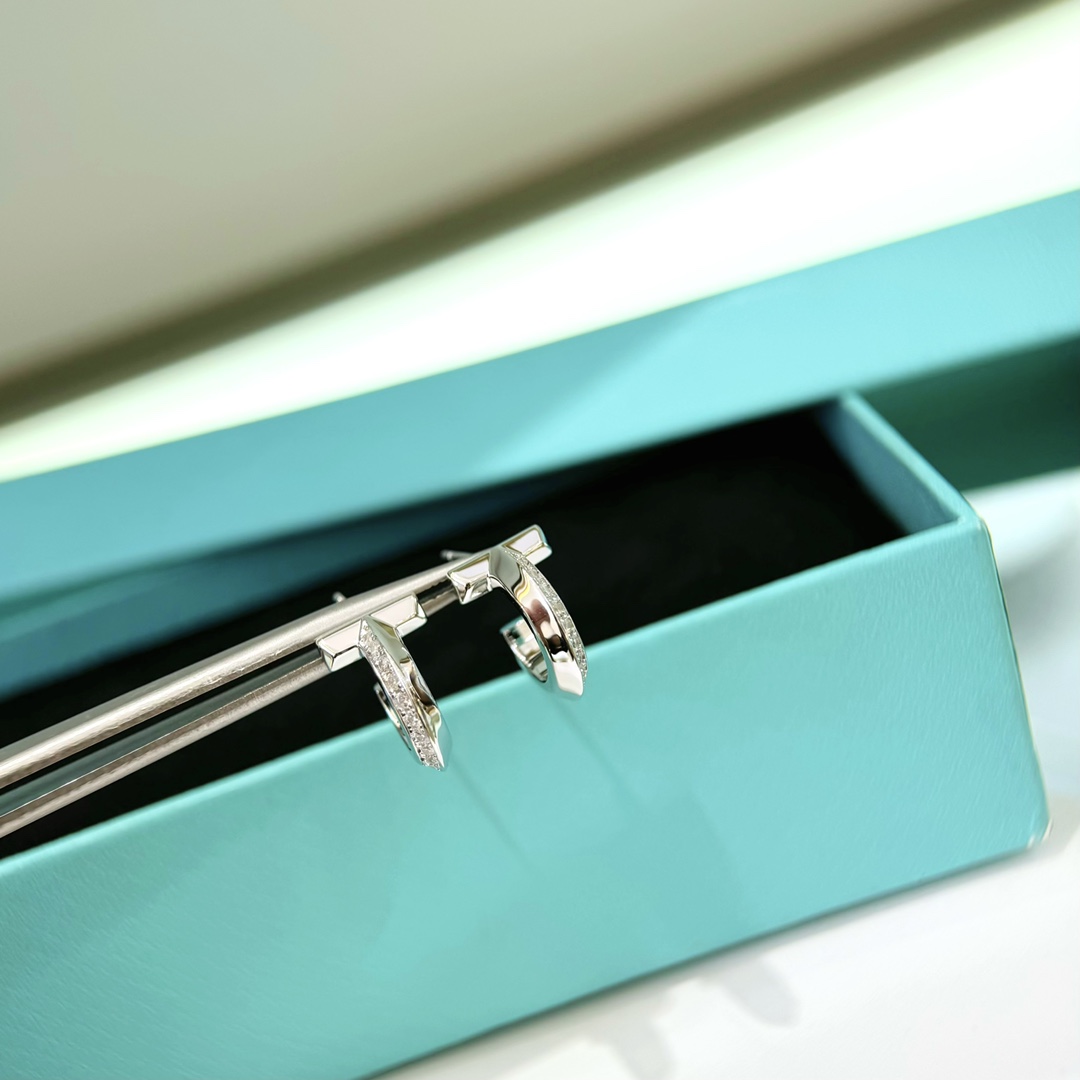Tiffany & Co. White Gold Earrings - FashionPlug