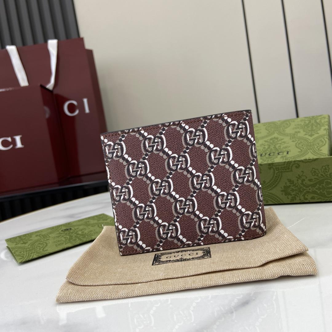 Gucci Bi-fold Wallet With GG Shadow - FashionPlug