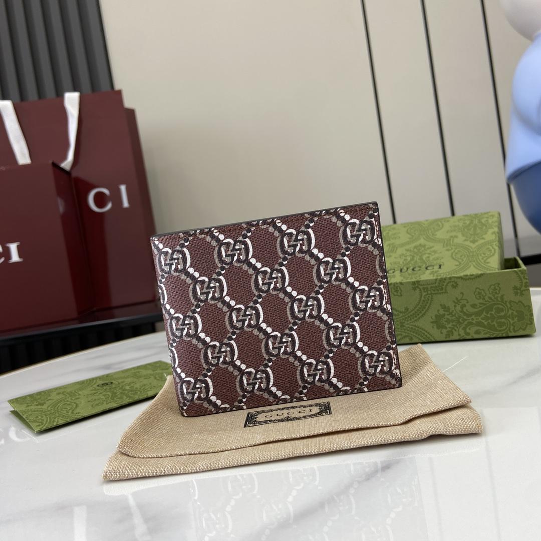 Gucci Bi-fold Wallet With GG Shadow - FashionPlug