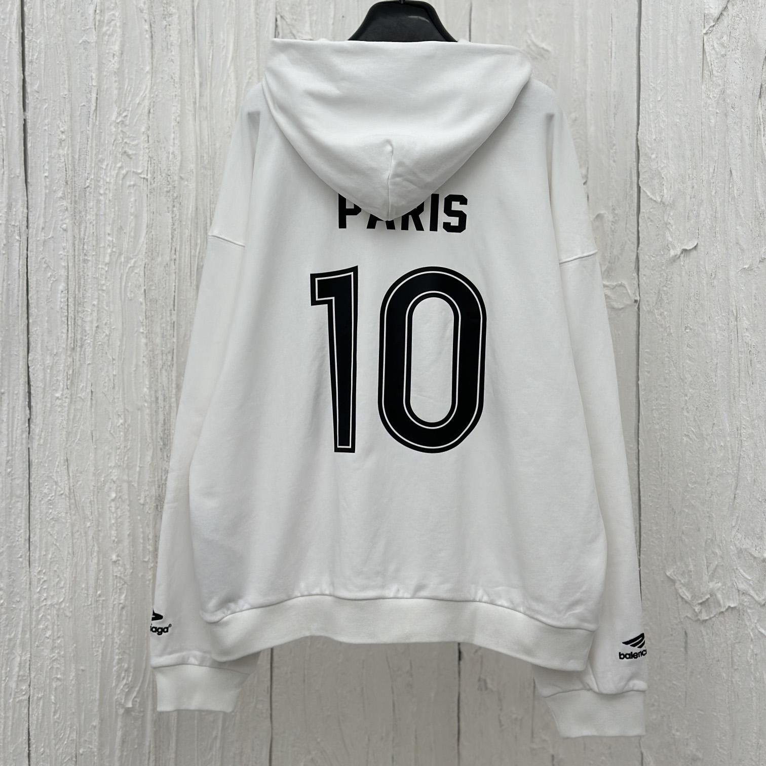 Balenciaga Soccer Zip-up Hoodie - FashionPlug