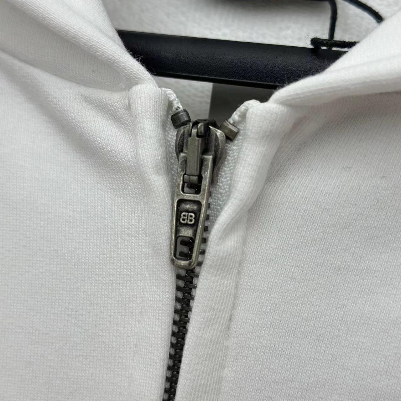 Balenciaga Soccer Zip-up Hoodie - FashionPlug