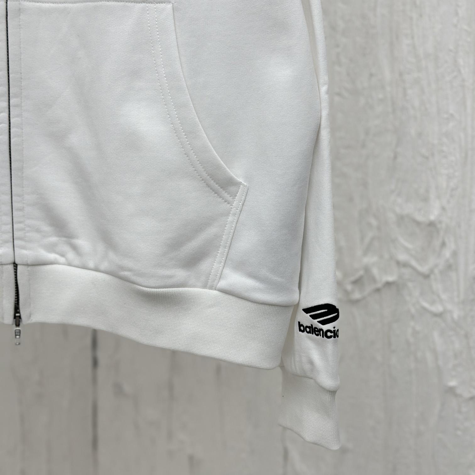 Balenciaga Soccer Zip-up Hoodie - FashionPlug
