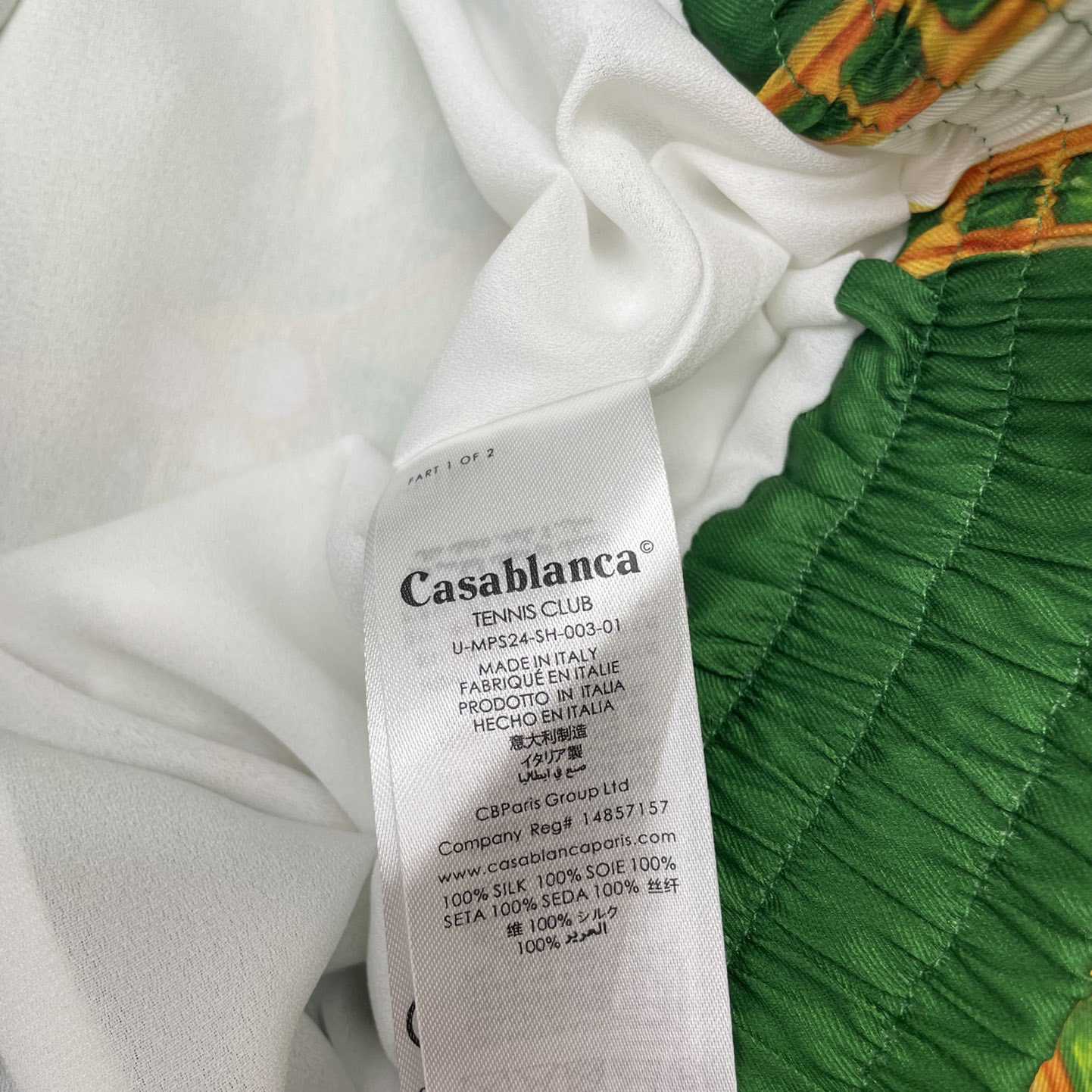 Casablanca Joyaux D'Afrique Satin Shorts   CA3509 - FashionPlug