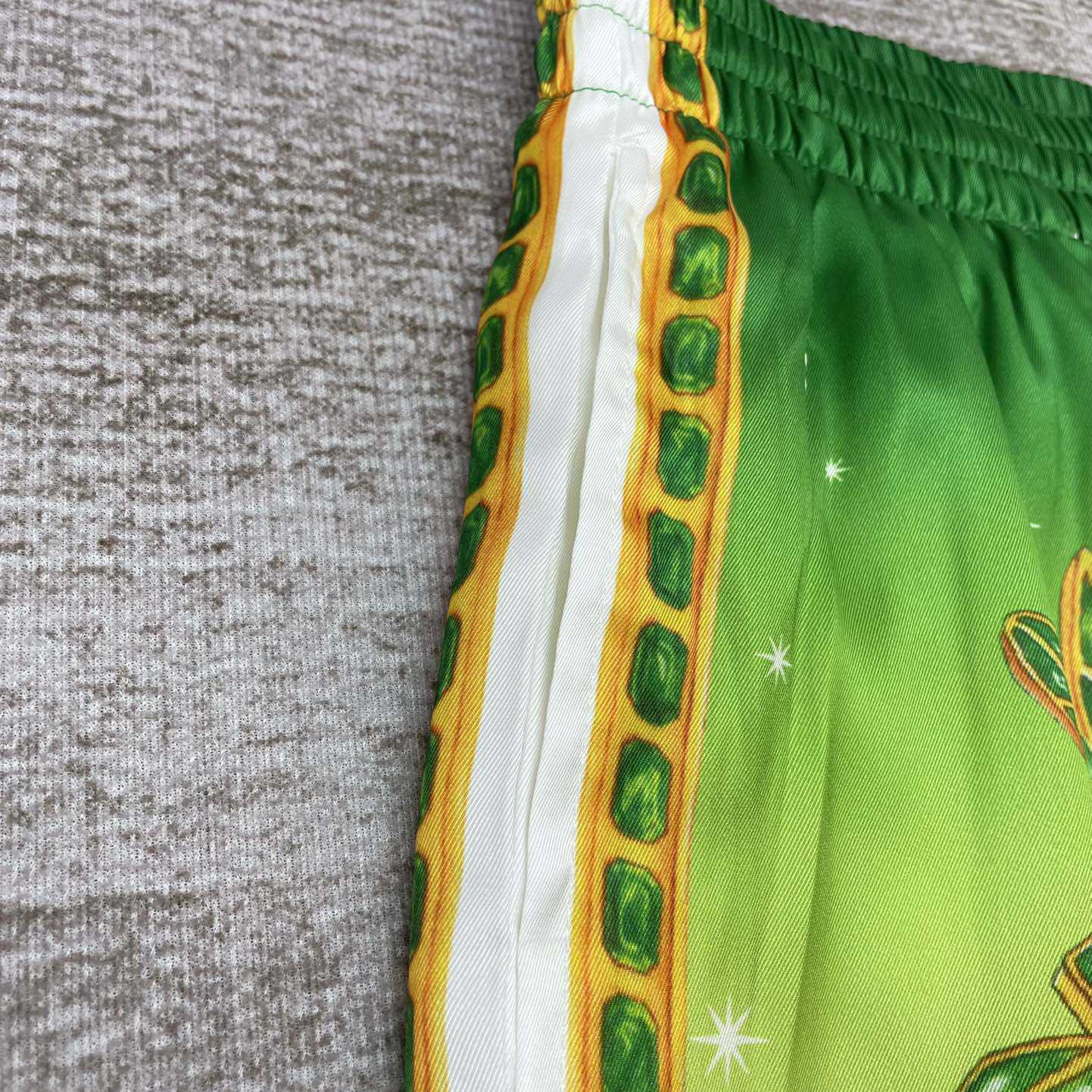 Casablanca Joyaux D'Afrique Satin Shorts   CA3509 - FashionPlug