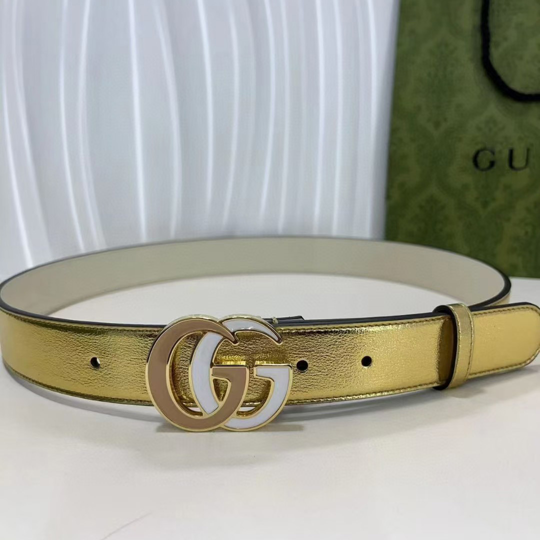 Gucci Leather Belt  - FashionPlug