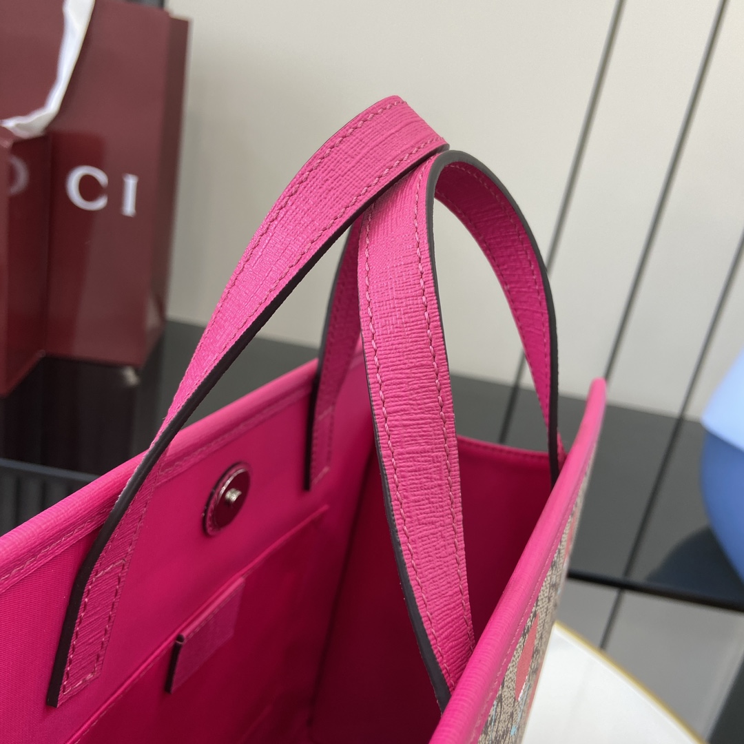 Gucci Children's Flower print Tote Bag - FashionPlug