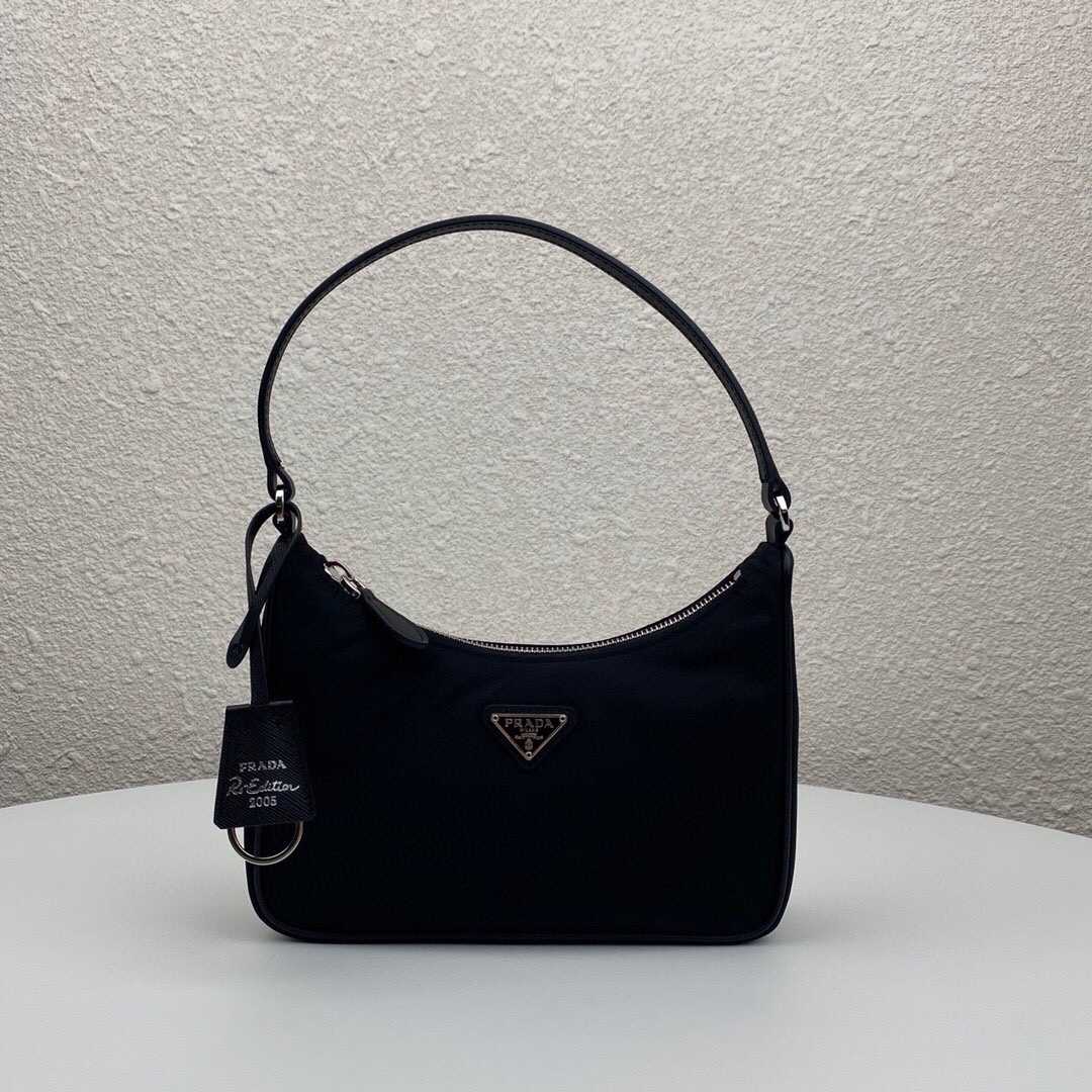 Prada Re-Edition Mini-Bag  （23cm-13cm-5cm） - FashionPlug