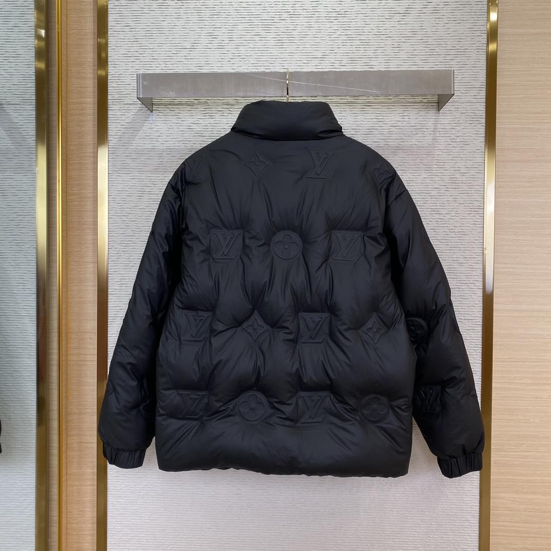 Louis Vuitton Monogram Leather Hooded Down Jacket             1AATKN              - FashionPlug