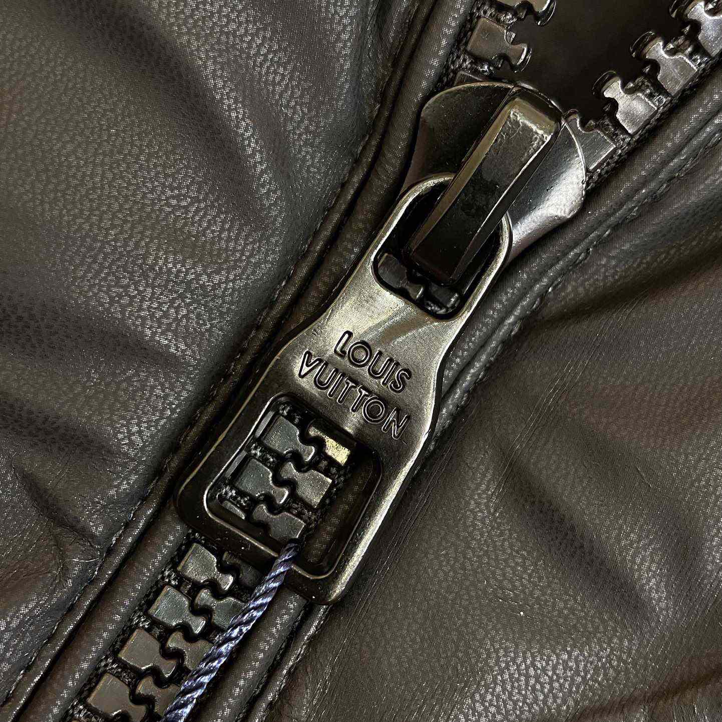 Louis Vuitton Monogram Leather Hooded Down Jacket             1AATKN              - FashionPlug