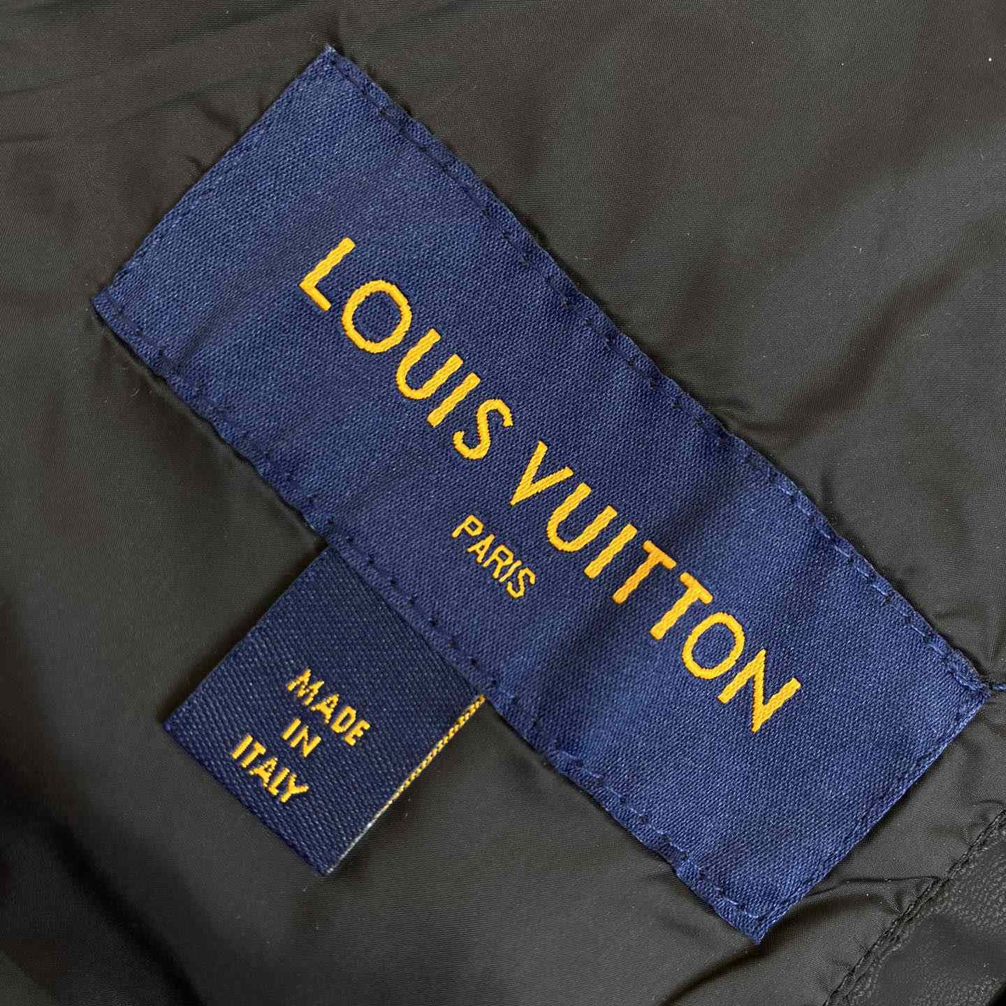 Louis Vuitton Monogram Leather Hooded Down Jacket             1AATKN              - FashionPlug
