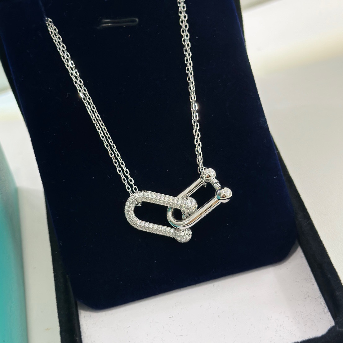 Tiffany & Co. Large Double Link Pendant - FashionPlug