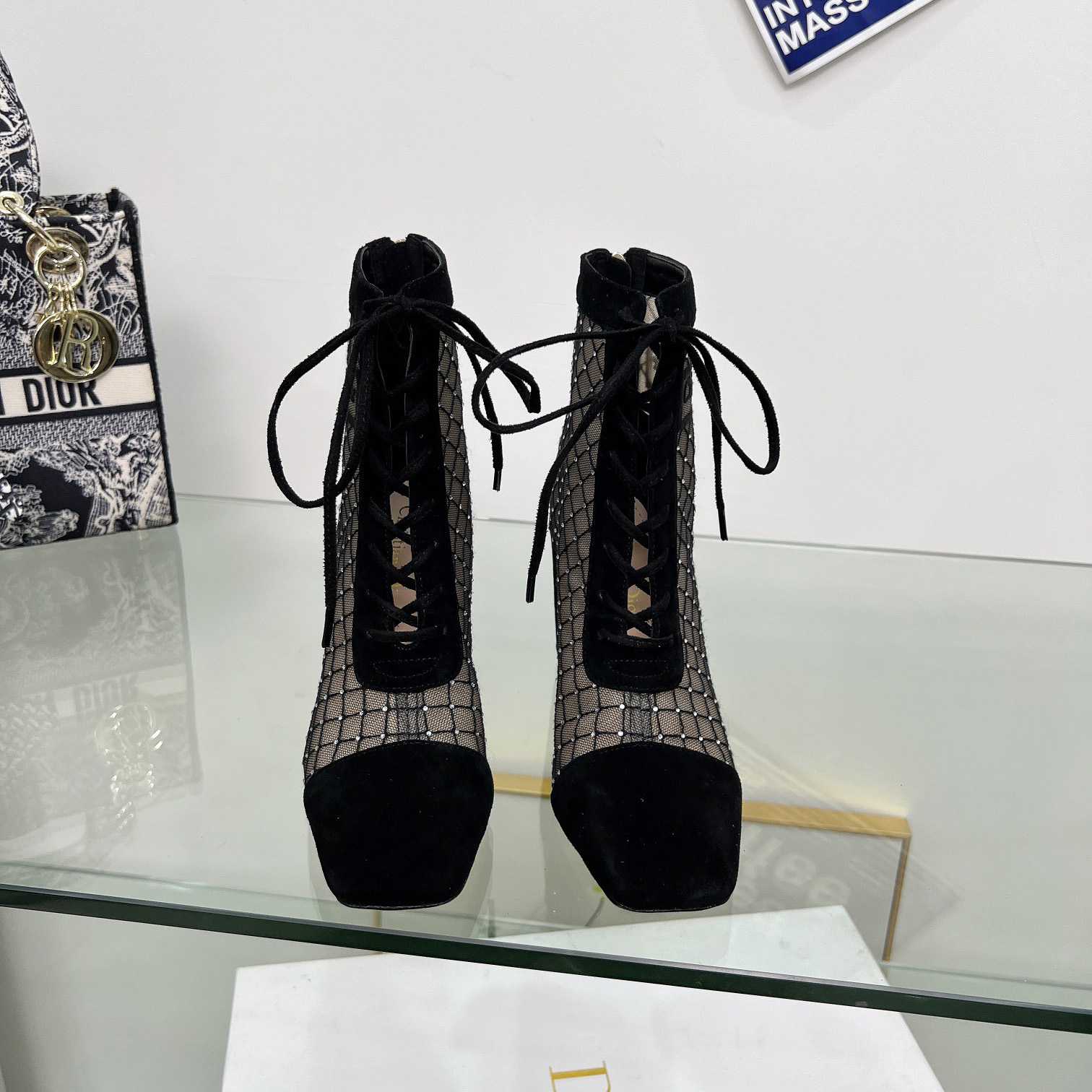 Dior Naughtily-D Heeled Ankle Boot - FashionPlug