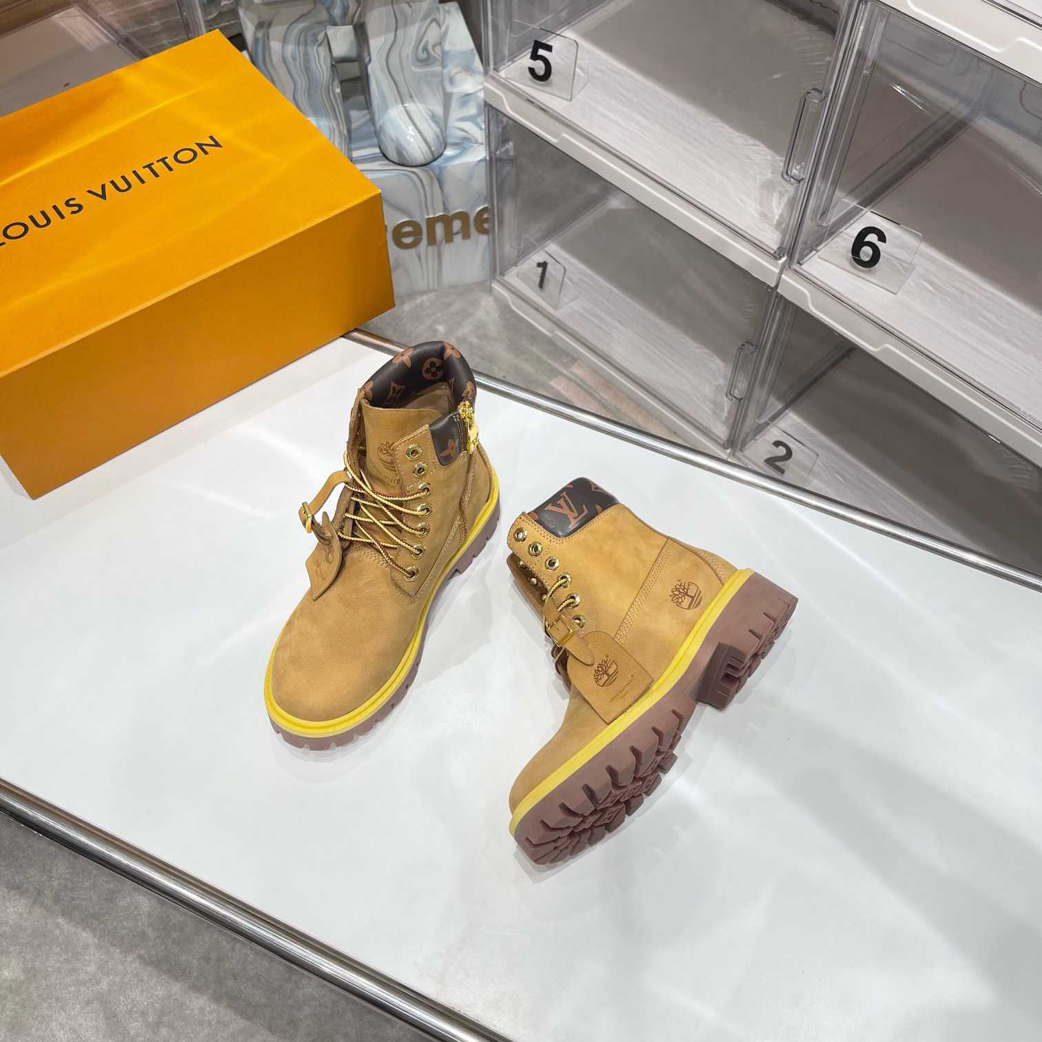 Louis Vuitton x 6 Inch Ankle Boot 'Wheat' - FashionPlug