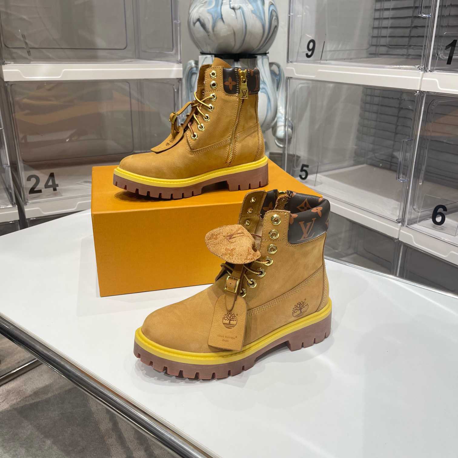Louis Vuitton x 6 Inch Ankle Boot 'Wheat' - FashionPlug