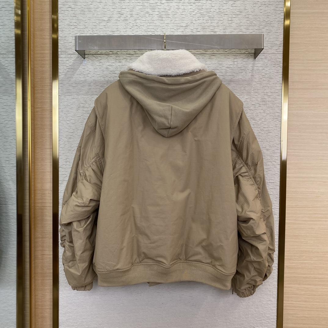 Balenciaga Hooded Bomber Jacket - FashionPlug