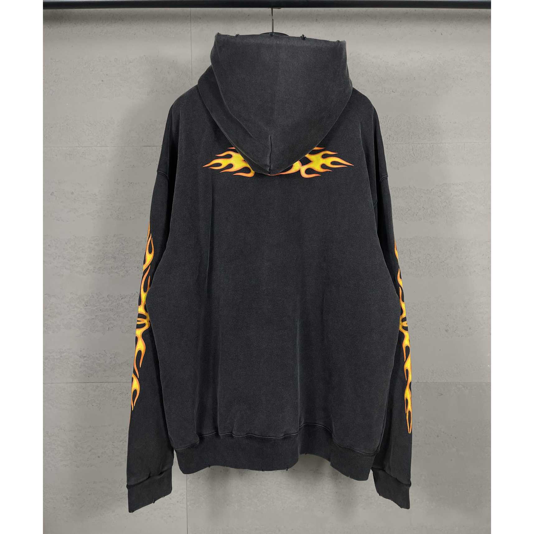 Balenciaga Oversized Flame Hoody - FashionPlug