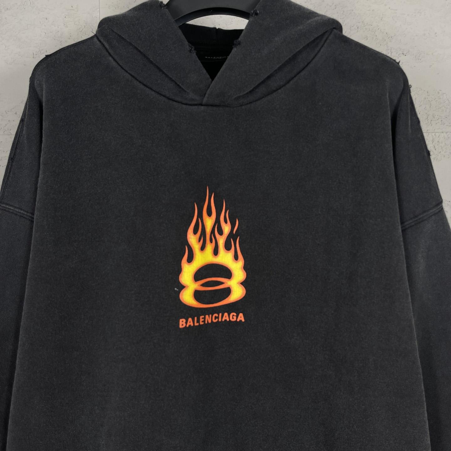 Balenciaga Oversized Flame Hoody - FashionPlug