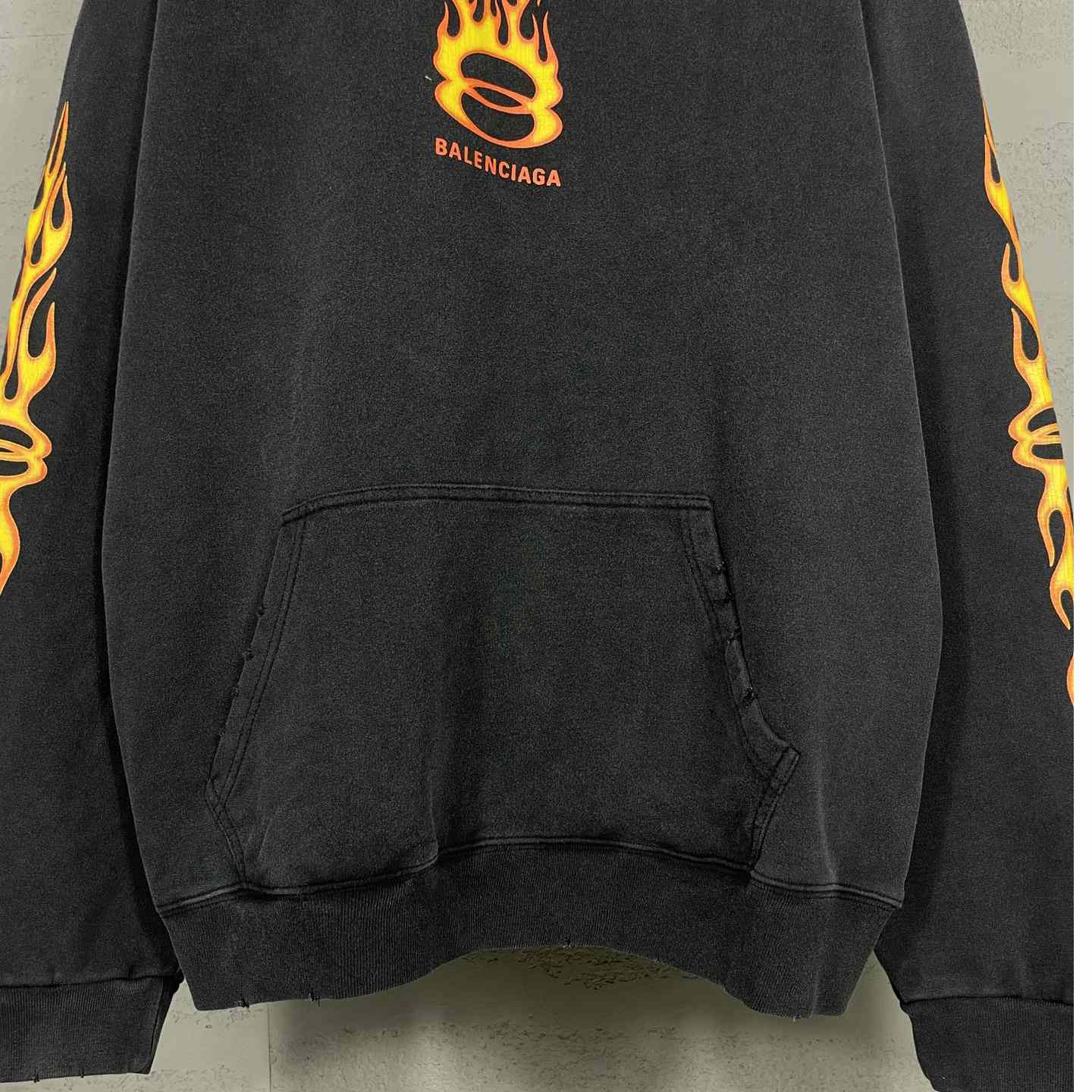 Balenciaga Oversized Flame Hoody - FashionPlug