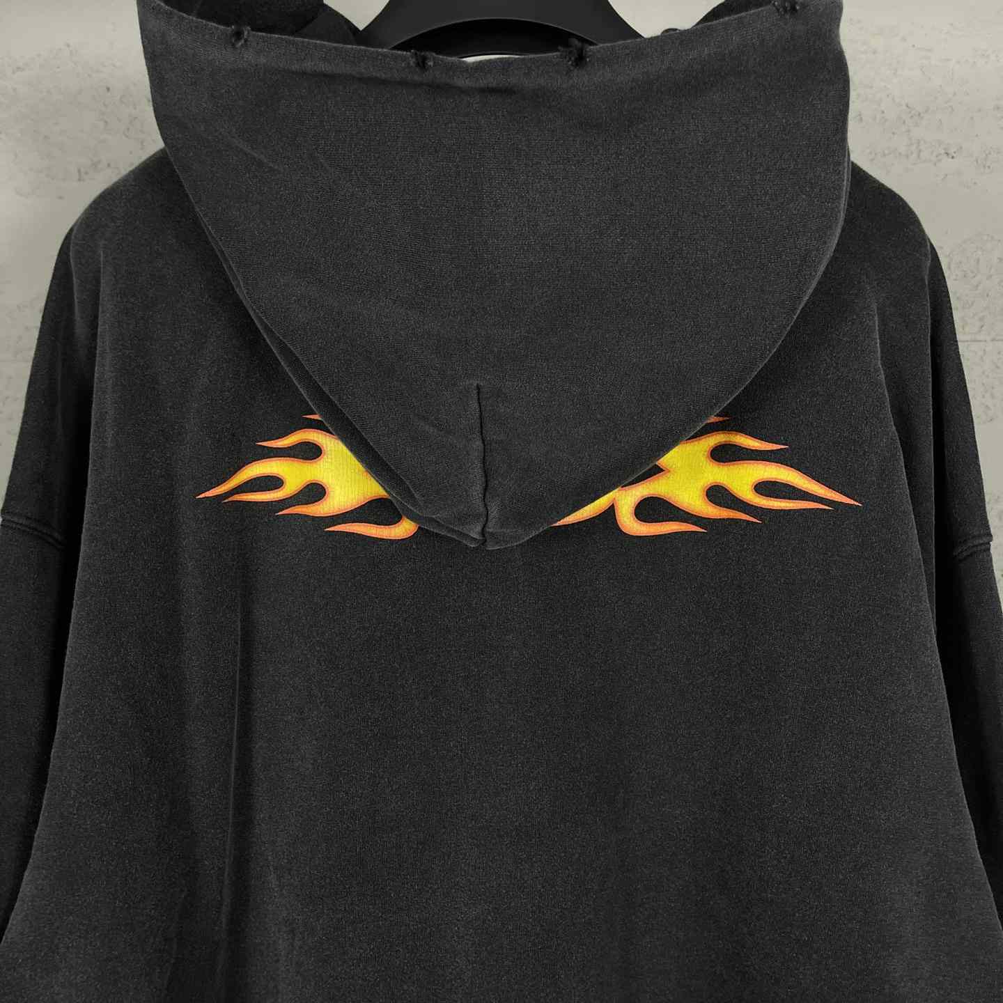 Balenciaga Oversized Flame Hoody - FashionPlug