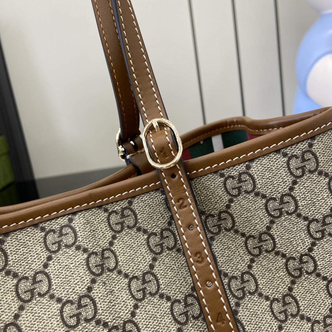 Gucci GG Emblem Small Tote Bag - FashionPlug
