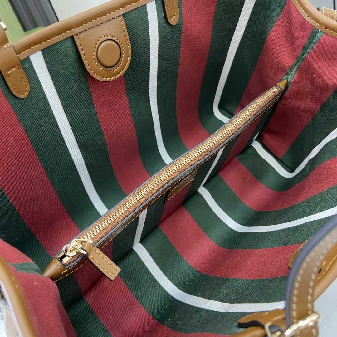 Gucci GG Emblem Small Tote Bag - FashionPlug