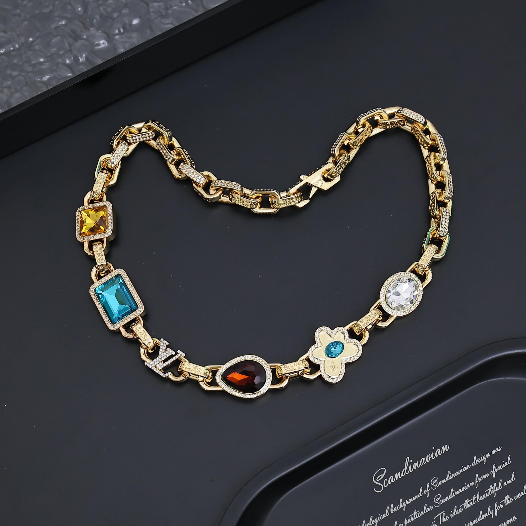 Louis Vuitton Paradise Stone Necklace  M01875 - FashionPlug