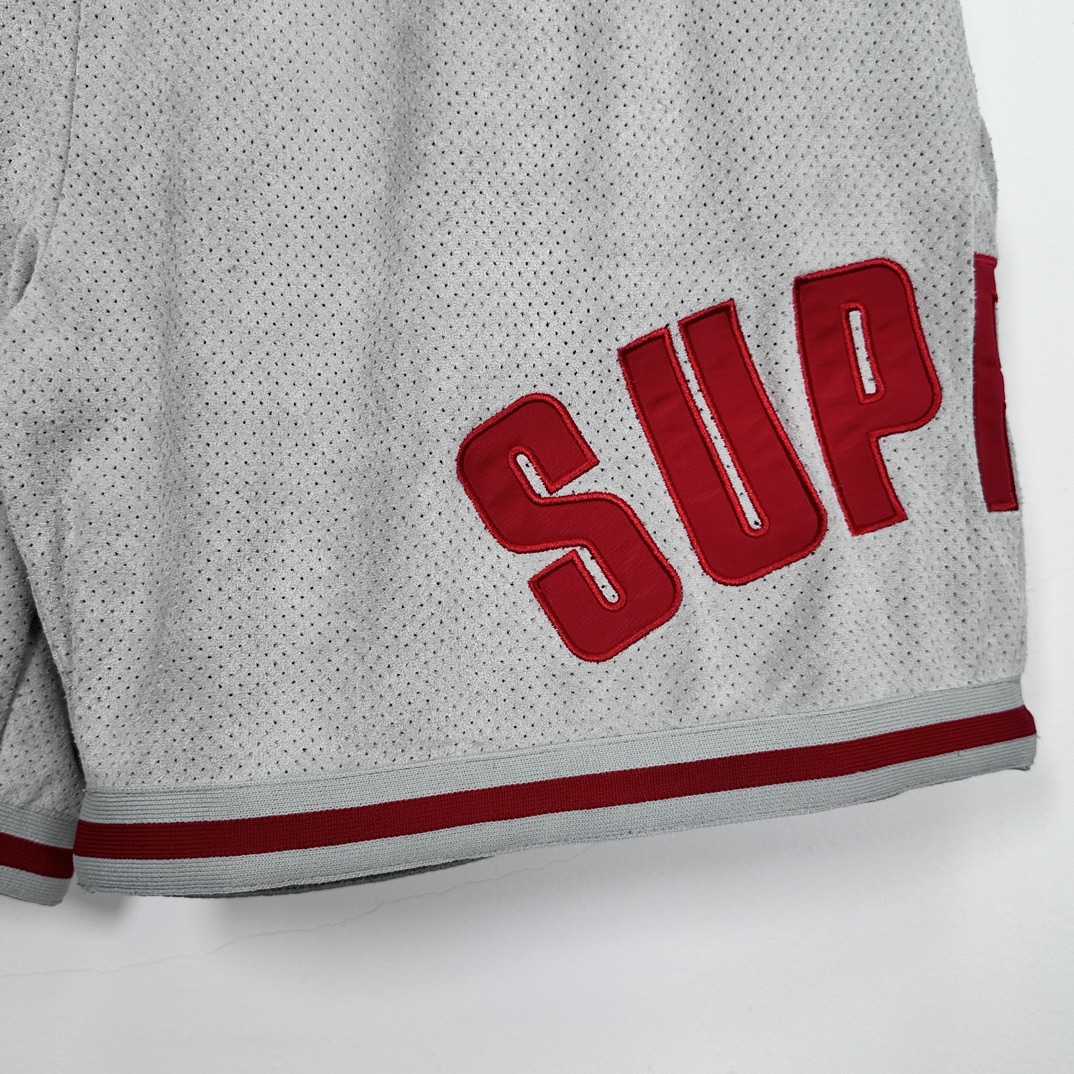 Supreme Ultra Suede Mesh Shorts - FashionPlug