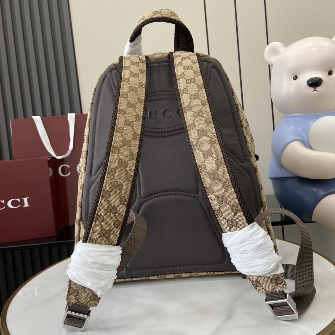Gucci Medium Backpack With Gucci Logo - FashionPlug