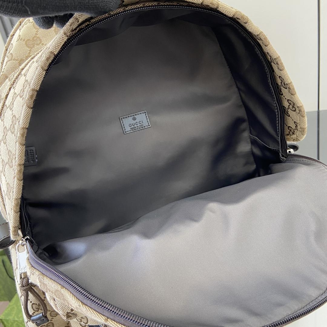 Gucci Medium Backpack With Gucci Logo - FashionPlug