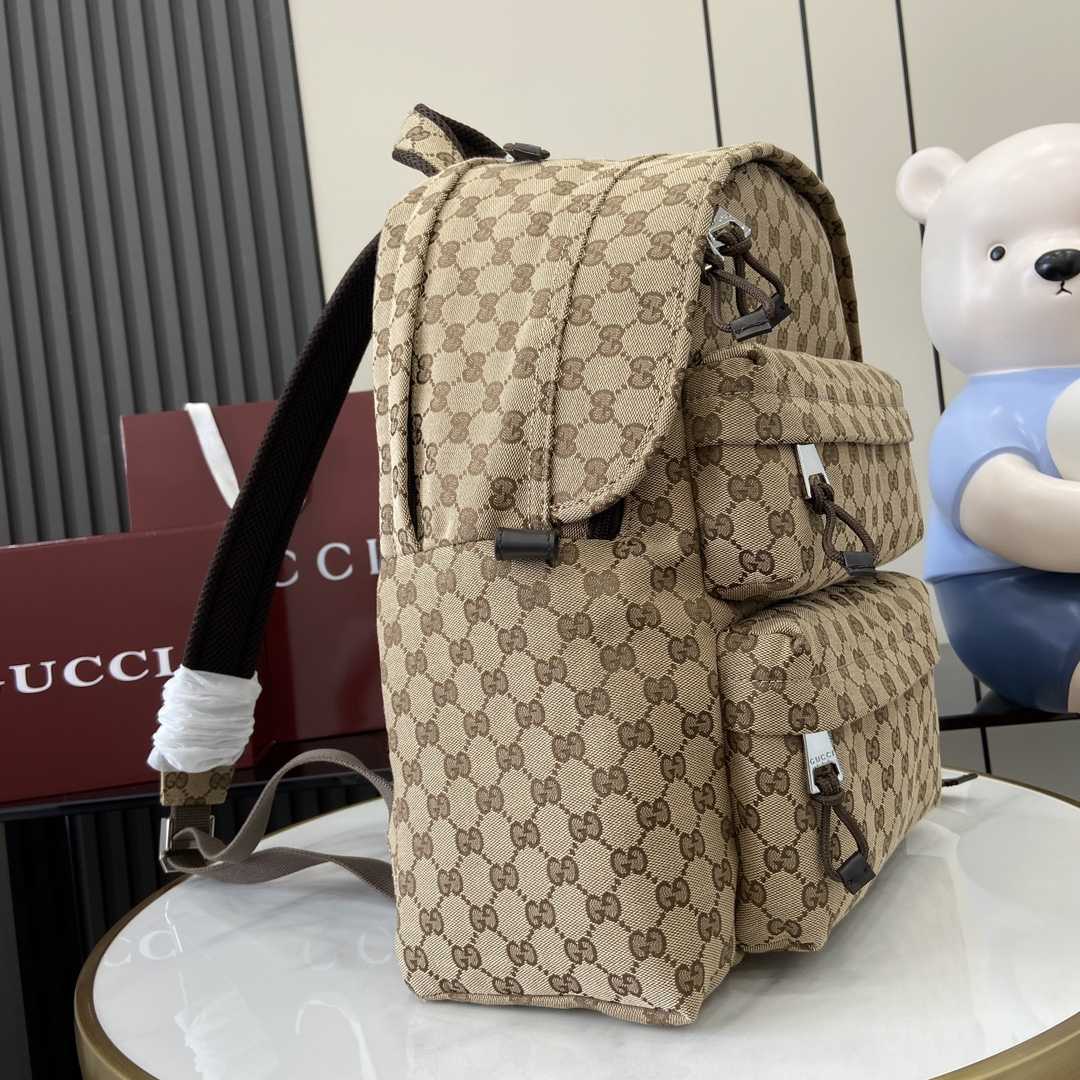 Gucci Medium Backpack With Gucci Logo - FashionPlug