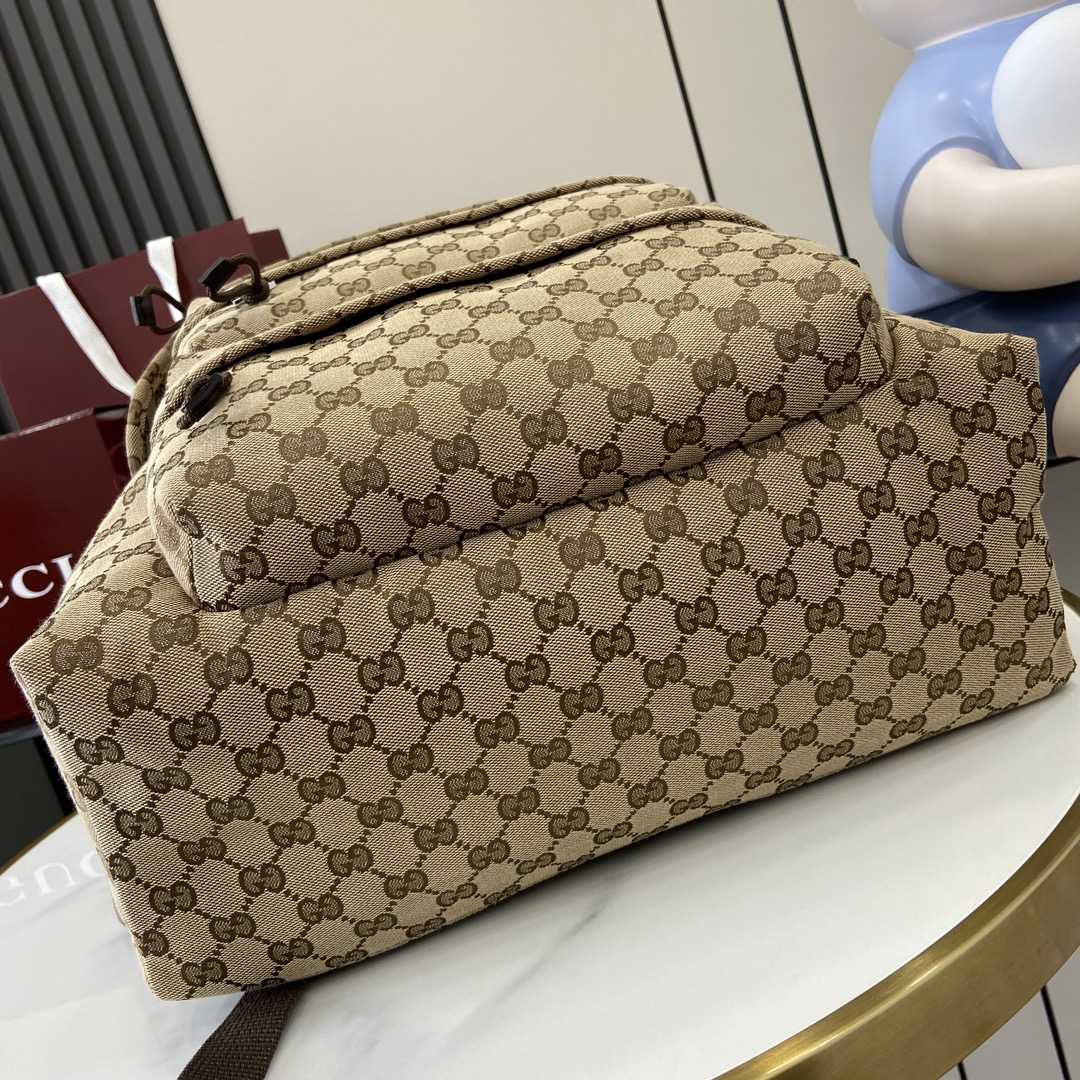 Gucci Medium Backpack With Gucci Logo - FashionPlug