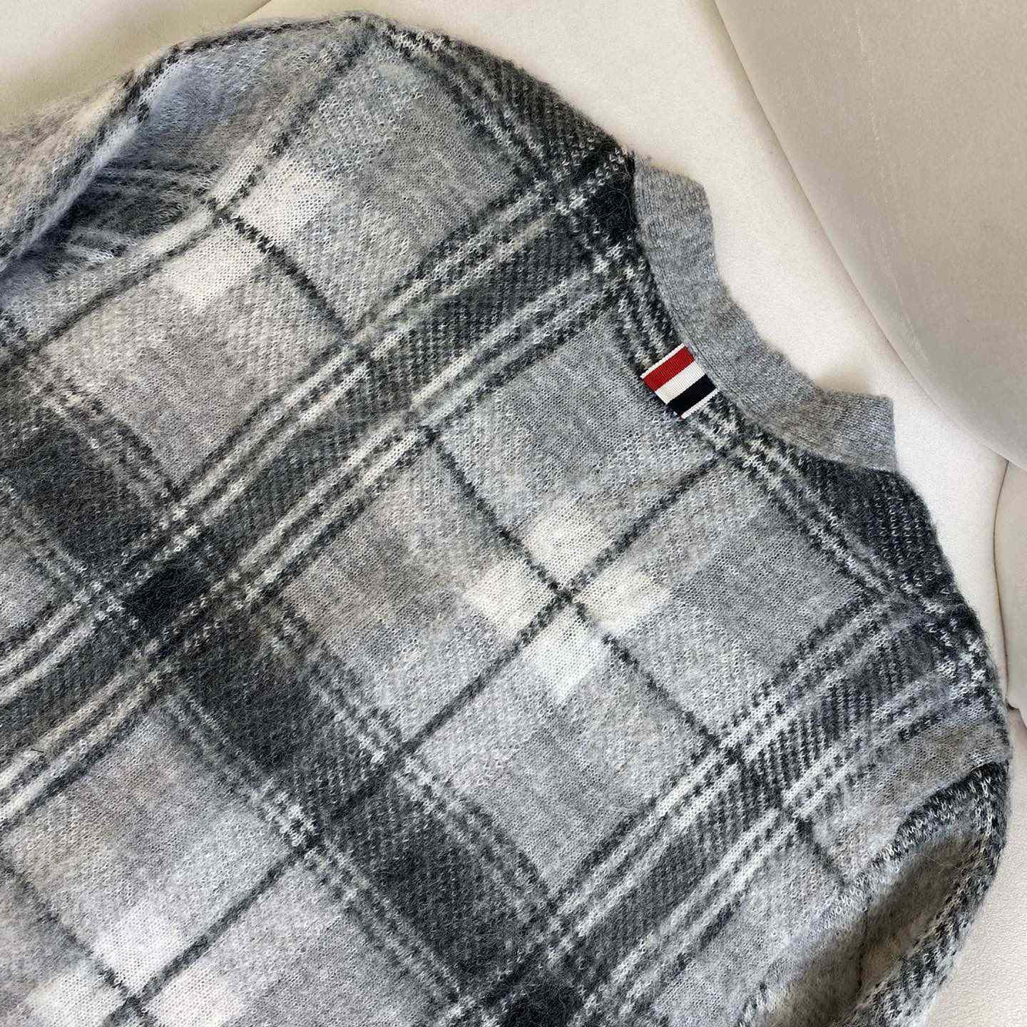 Thom Browne Jacquard-knit Mohair-blend Cardigan - FashionPlug
