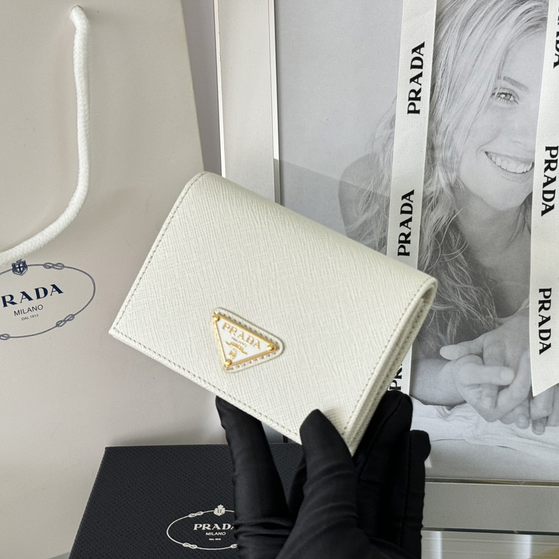 Prada Saffiano Leather Wallet    11.2x8.5cm - FashionPlug