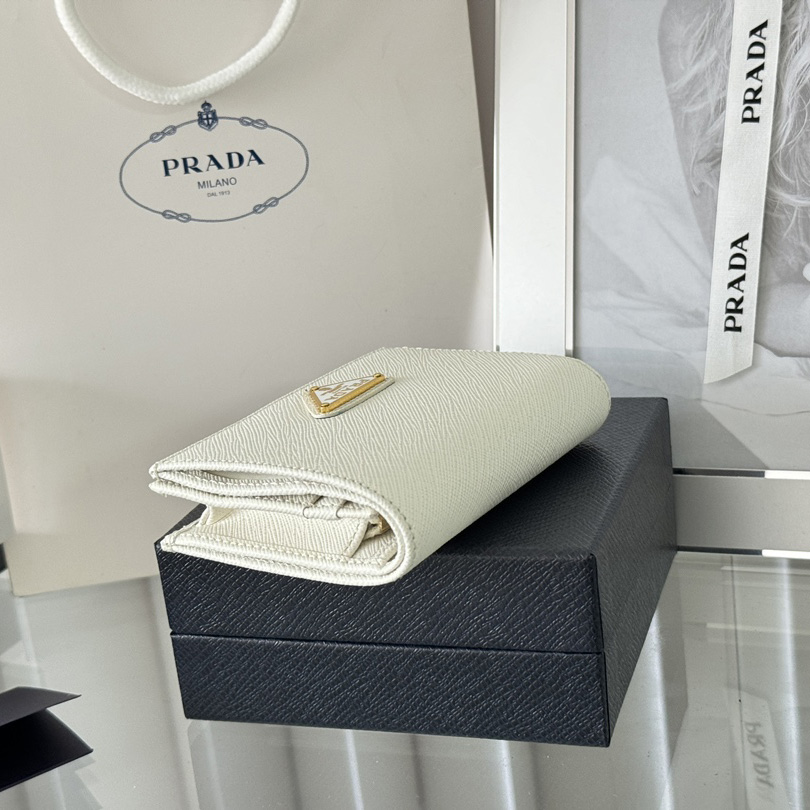 Prada Saffiano Leather Wallet    11.2x8.5cm - FashionPlug