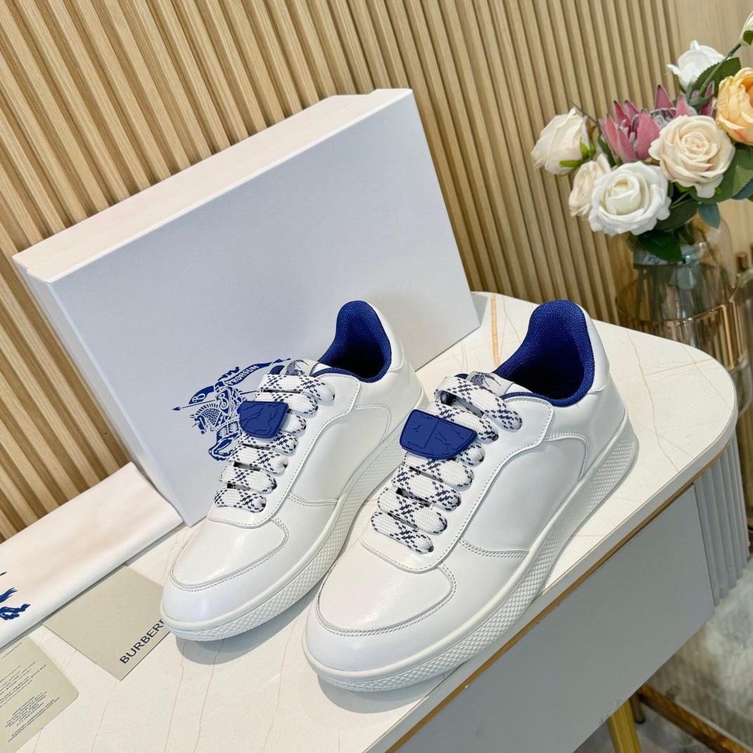 Burberry Leather Terrace Sneakers - FashionPlug