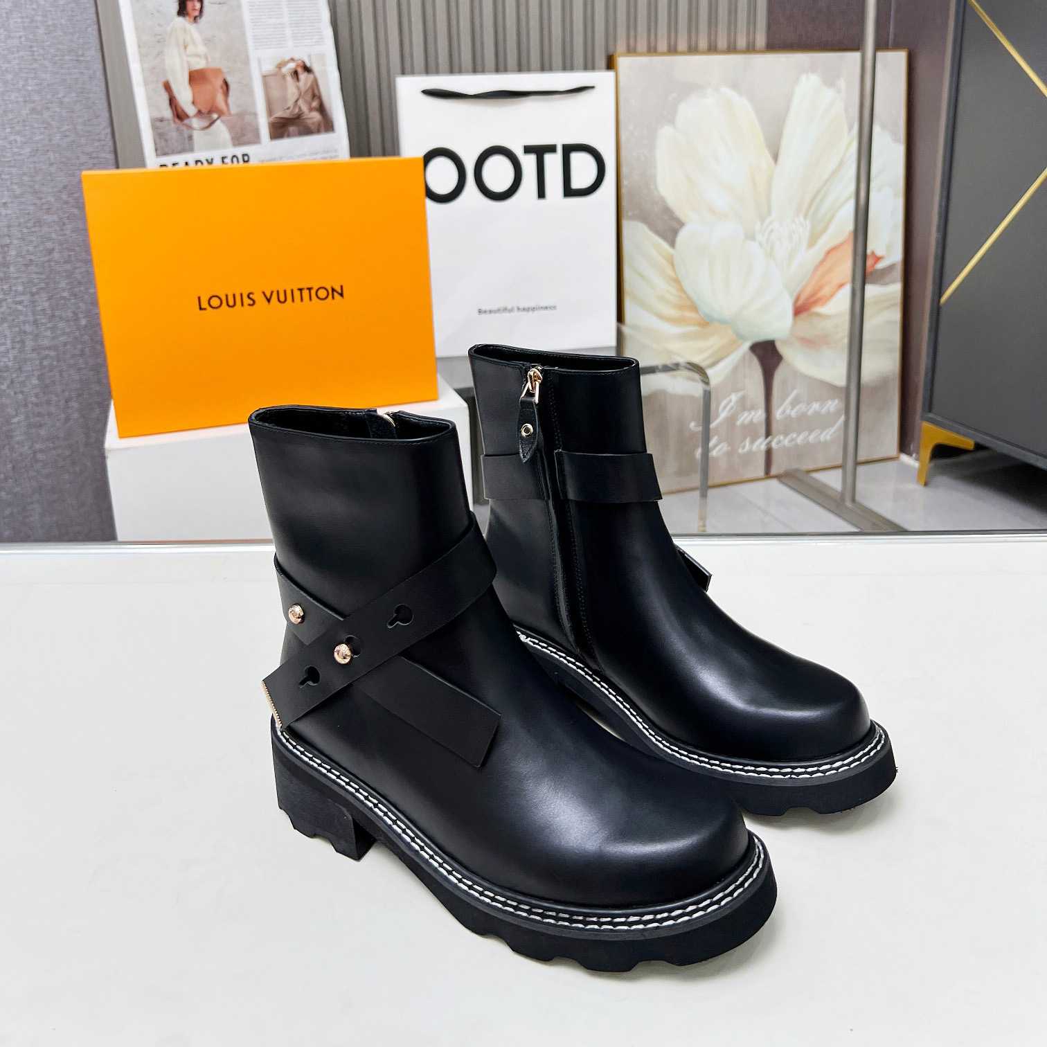 Louis Vuitton LV Beaubourg Ankle Boot   1ADADP - FashionPlug
