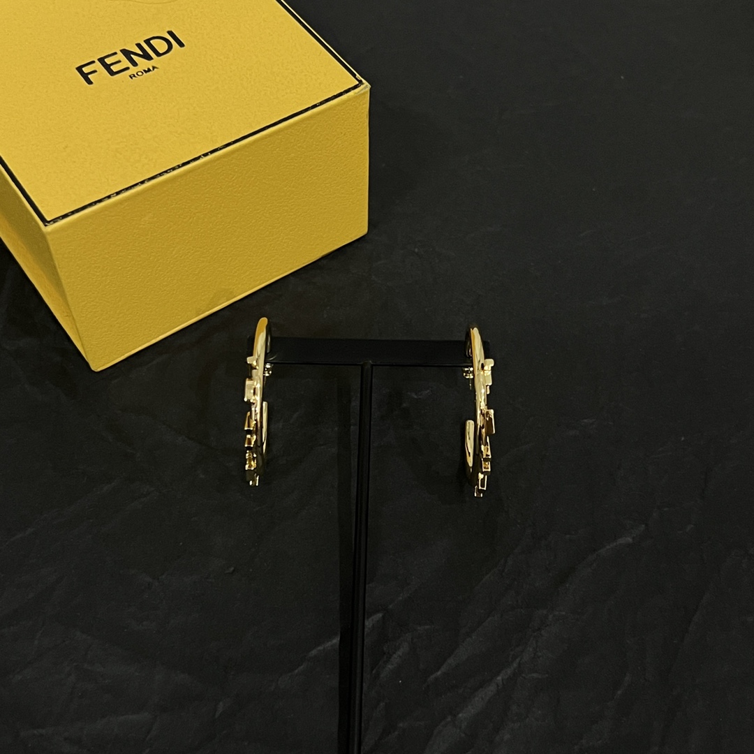 Fendi Fendigraphy Earrings  - FashionPlug