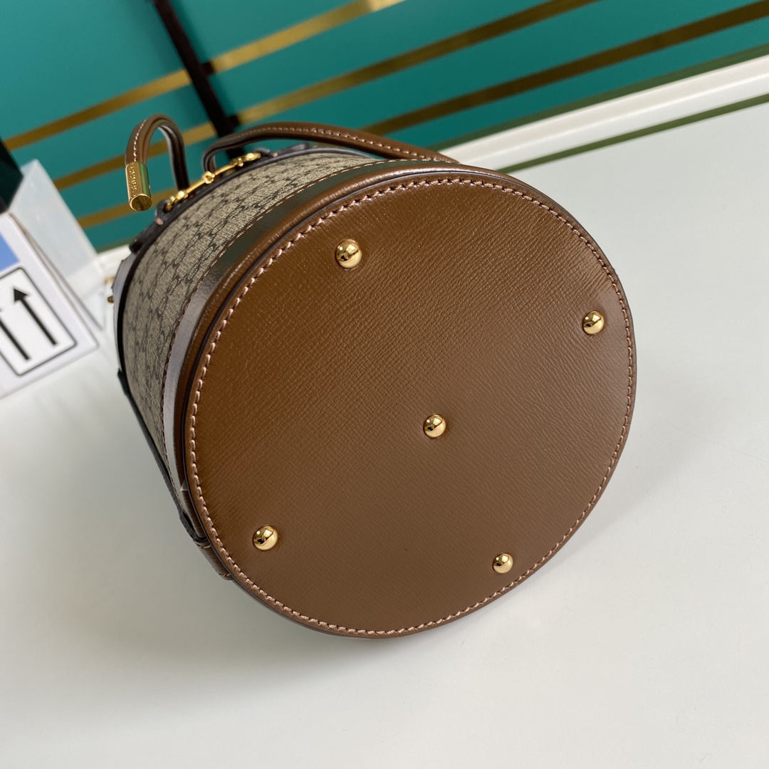 Gucci Horsebit 1955 Small Bucket Bag 'Beige'  (16-14-14cm) - FashionPlug