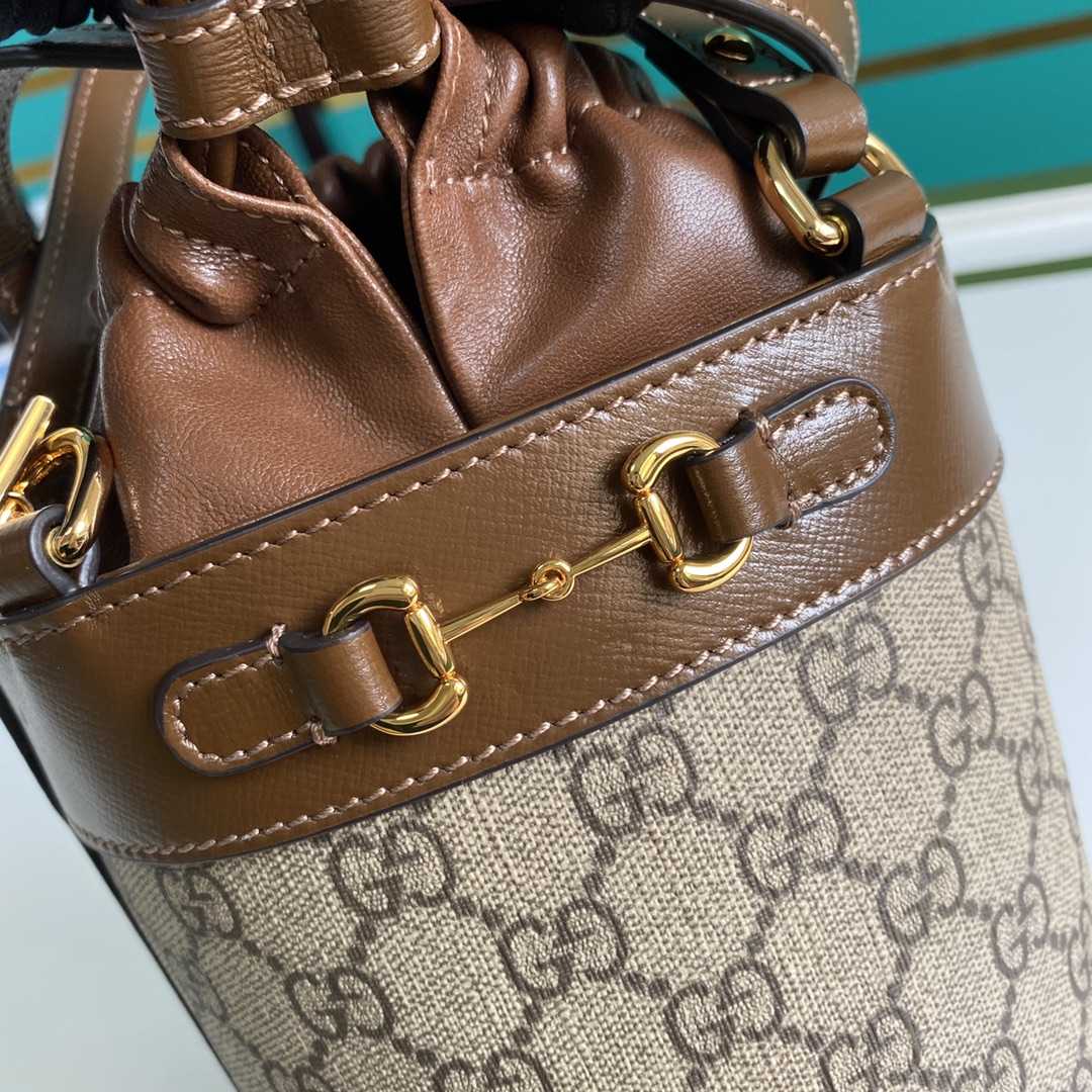 Gucci Horsebit 1955 Small Bucket Bag 'Beige'  (16-14-14cm) - FashionPlug