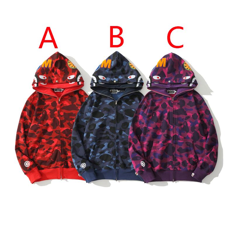 Bape Shark Full Zip Hoodie - FashionPlug