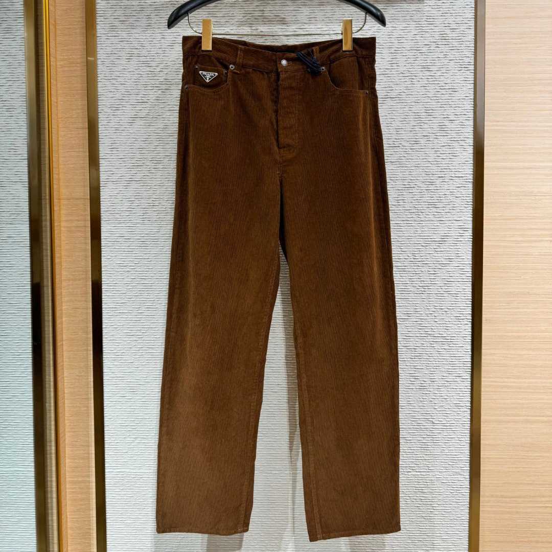 Prada Baggy Corduroy Pants - FashionPlug