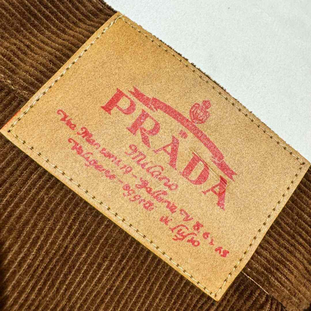 Prada Baggy Corduroy Pants - FashionPlug