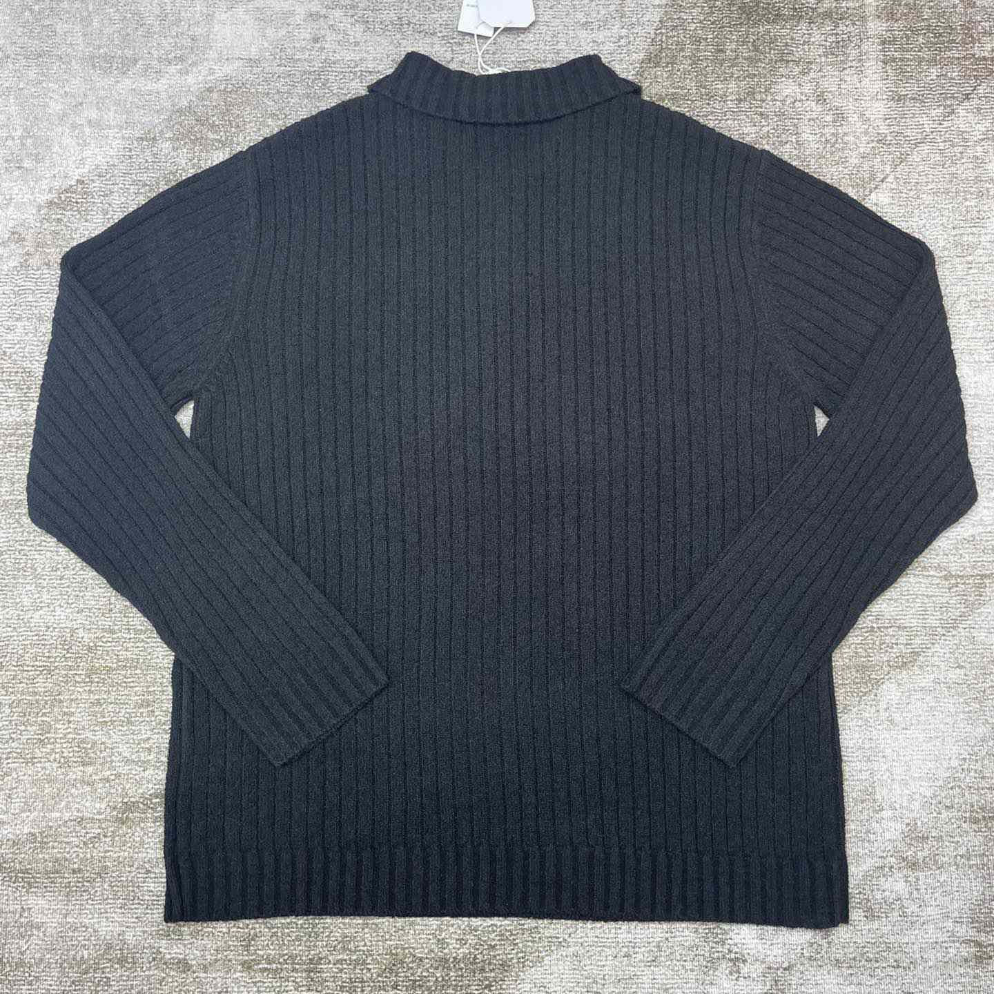Casablanca  Ribbed Bouclé Cotton-Blend Polo Shirt   D0066 - FashionPlug