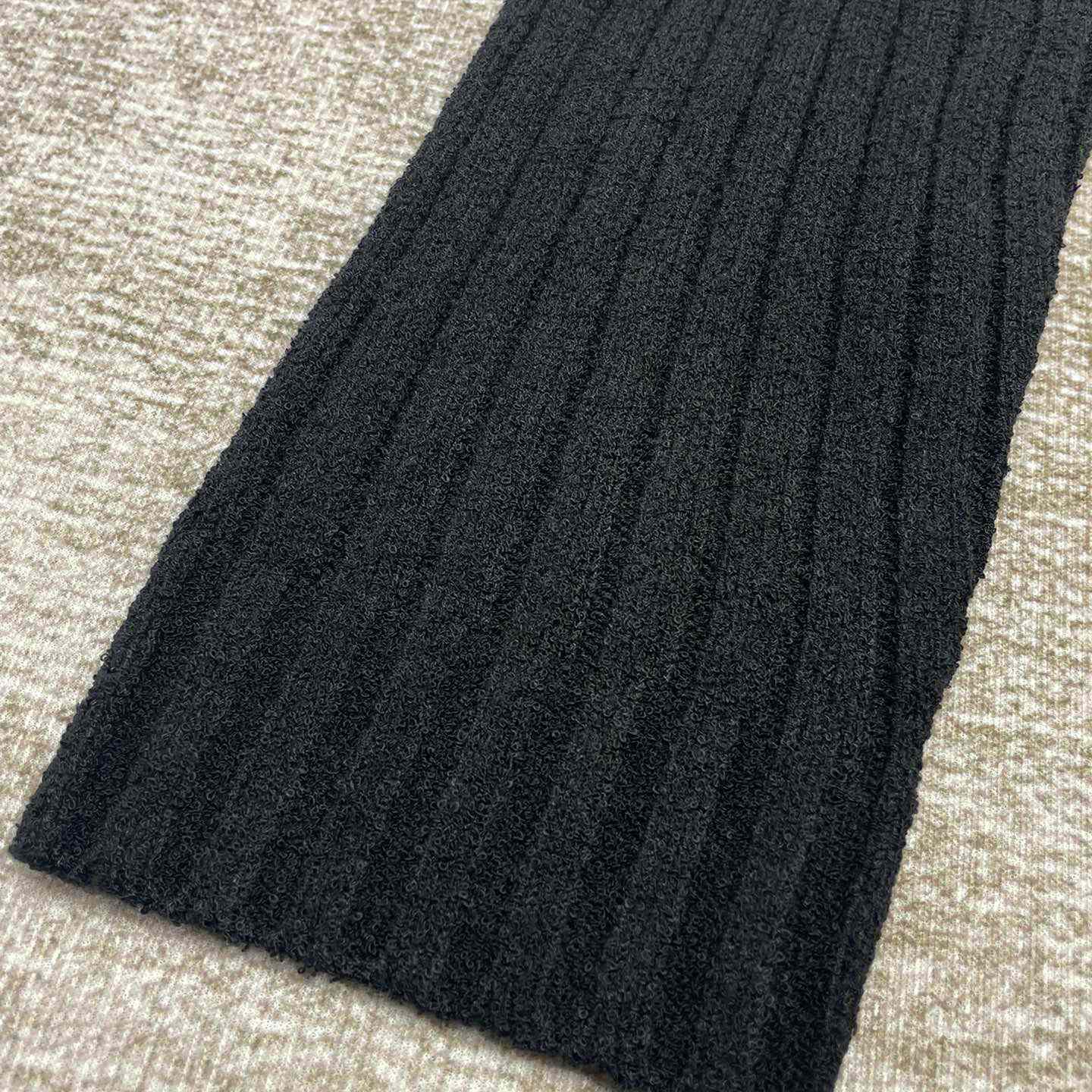 Casablanca  Ribbed Bouclé Cotton-Blend Polo Shirt   D0066 - FashionPlug