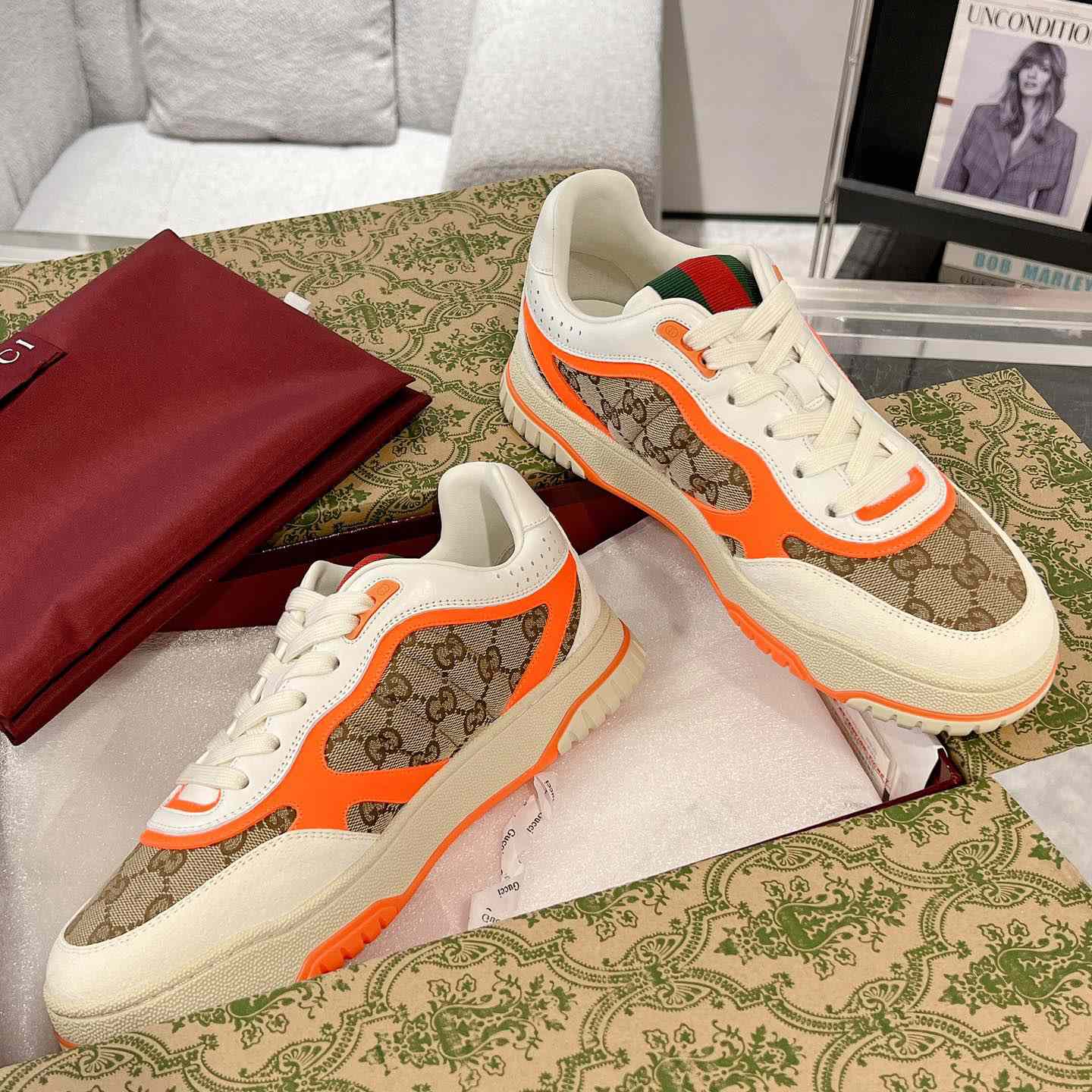 Gucci Re-Web Sneakers - FashionPlug