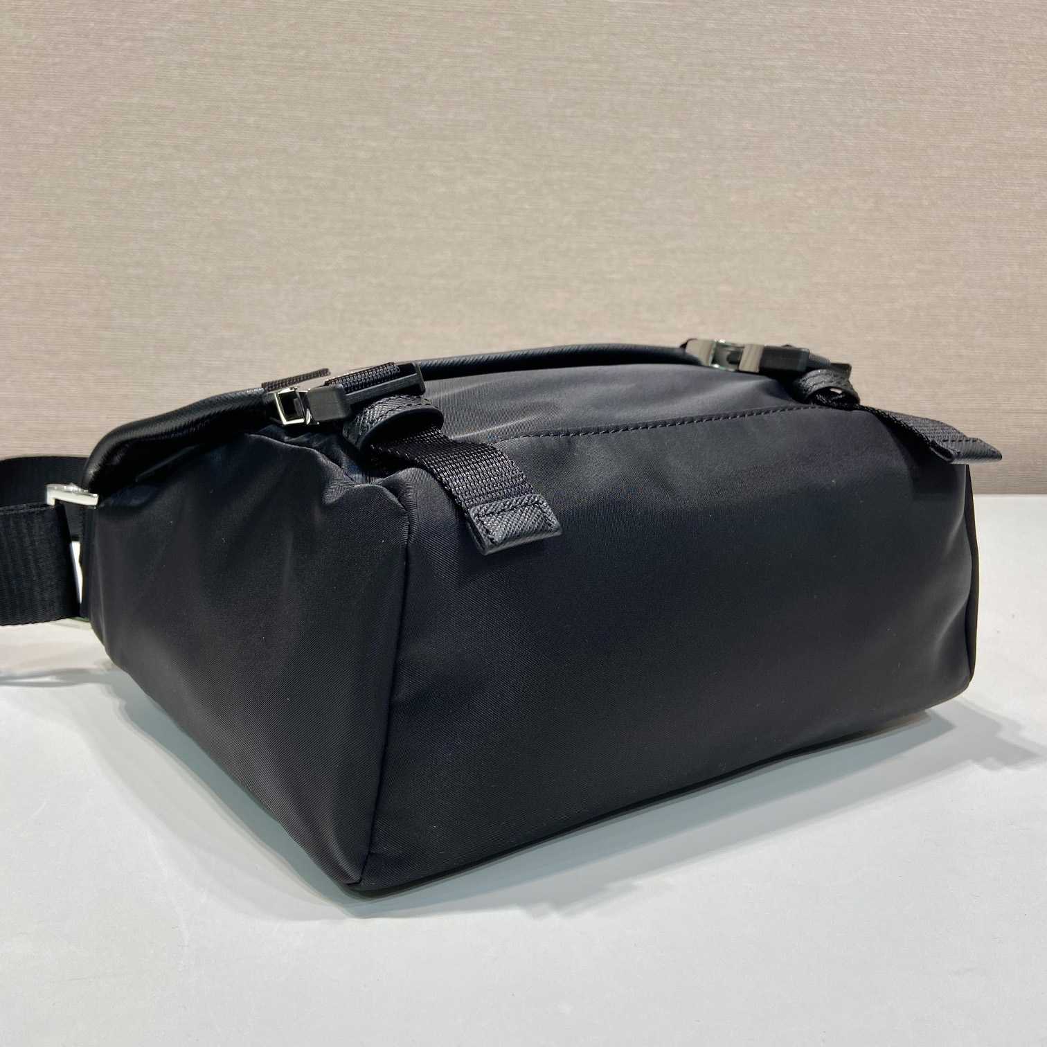 Prada Re-Nylon And Saffiano Leather Shoulder Bag - FashionPlug