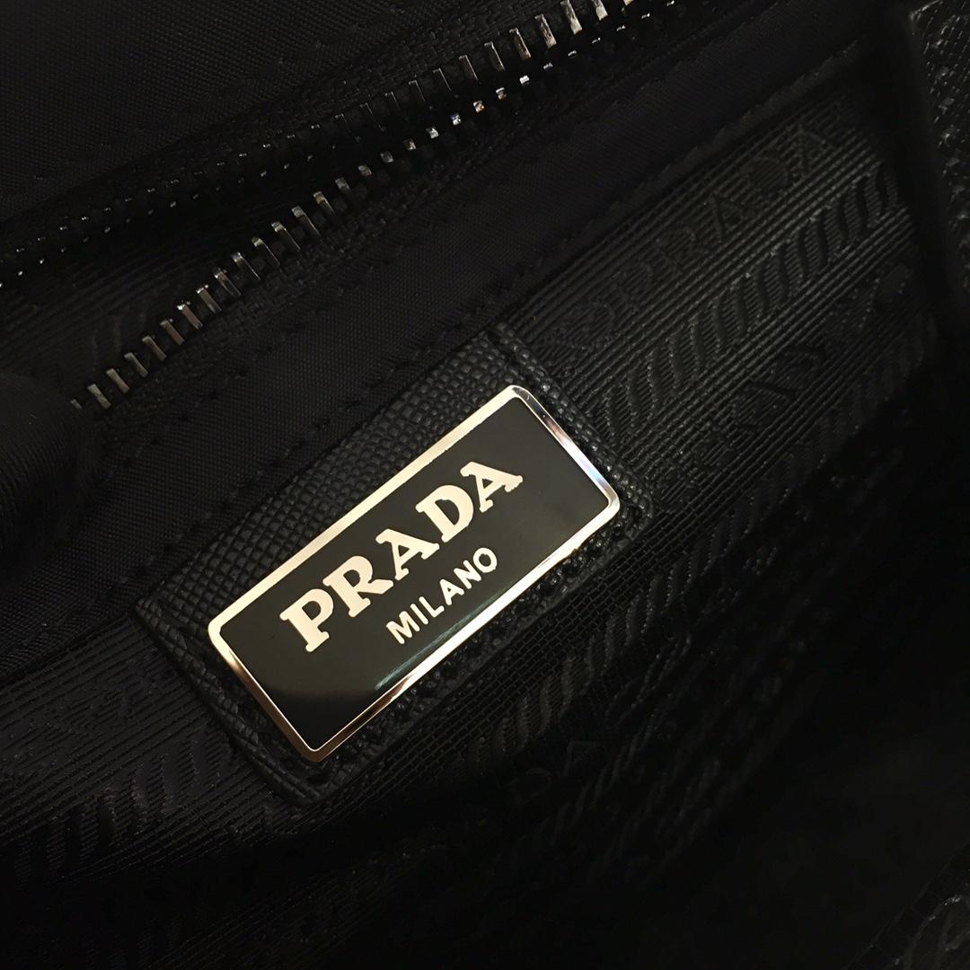 Prada Re-Nylon and Saffiano Leather Shoulder Bag - FashionPlug